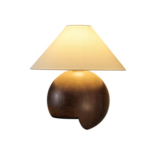 Halise Lampe de Table en Bois Organique