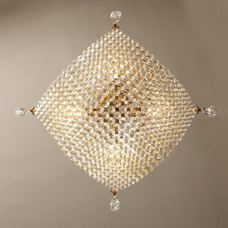 Lustra Lustre avec Fils de Cristal et Cristal