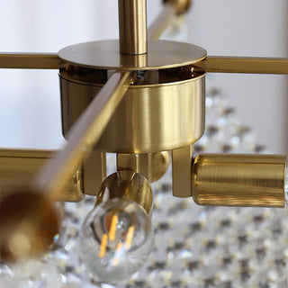 Lustra Lustre avec Fils de Cristal et Cristal