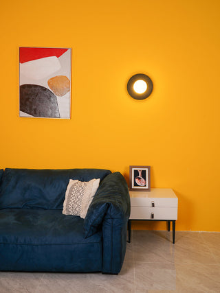 Haze Lampe Murale Ronde En Métal Et Verre Minimaliste Moderne-Luire