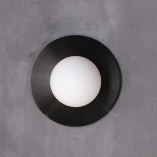 Haze Lampe Murale Ronde En Métal Et Verre Minimaliste Moderne-Luire