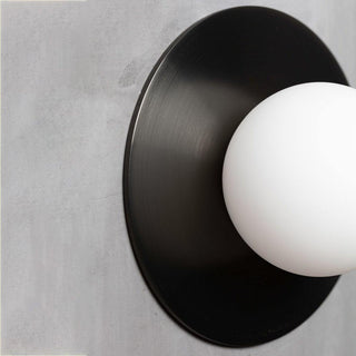 Haze Lampe Murale Ronde En Métal Et Verre Minimaliste Moderne-Luire