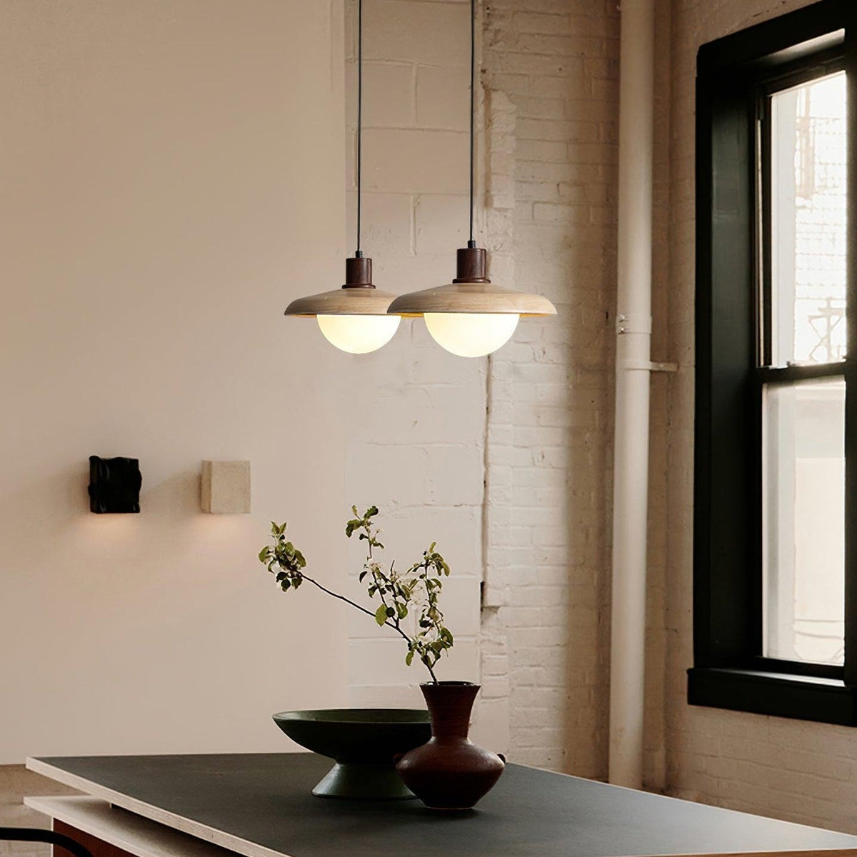 Norrin Dome Pendant Light-Neutral Decor