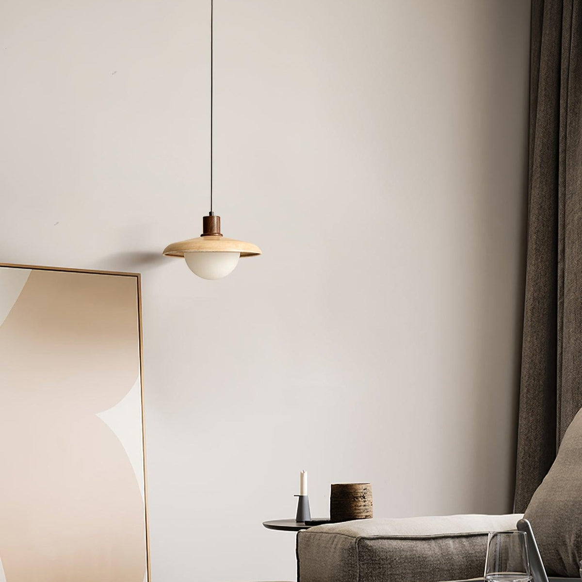 Norrin Dome Pendant Light-Neutral Decor