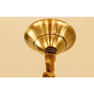 Illume Lustre Métal Laiton Verre Luxe Postmoderne