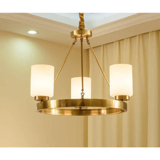 Illume Lustre Métal Laiton Verre Luxe Postmoderne