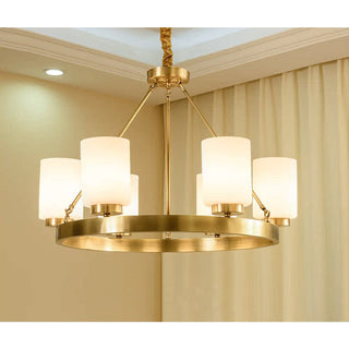 Illume Lustre Métal Laiton Verre Luxe Postmoderne