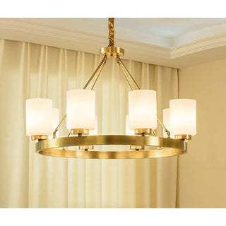 Illume Lustre Métal Laiton Verre Luxe Postmoderne