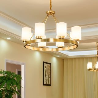 Illume Lustre Métal Laiton Verre Luxe Postmoderne