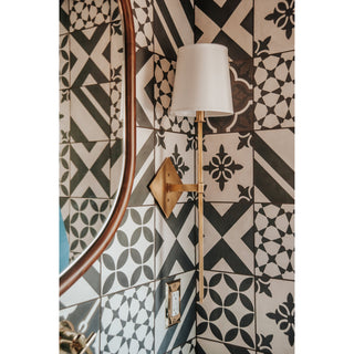 Kismet Lampe Murale En Métal Laiton Et Tissu Minimaliste Moderne