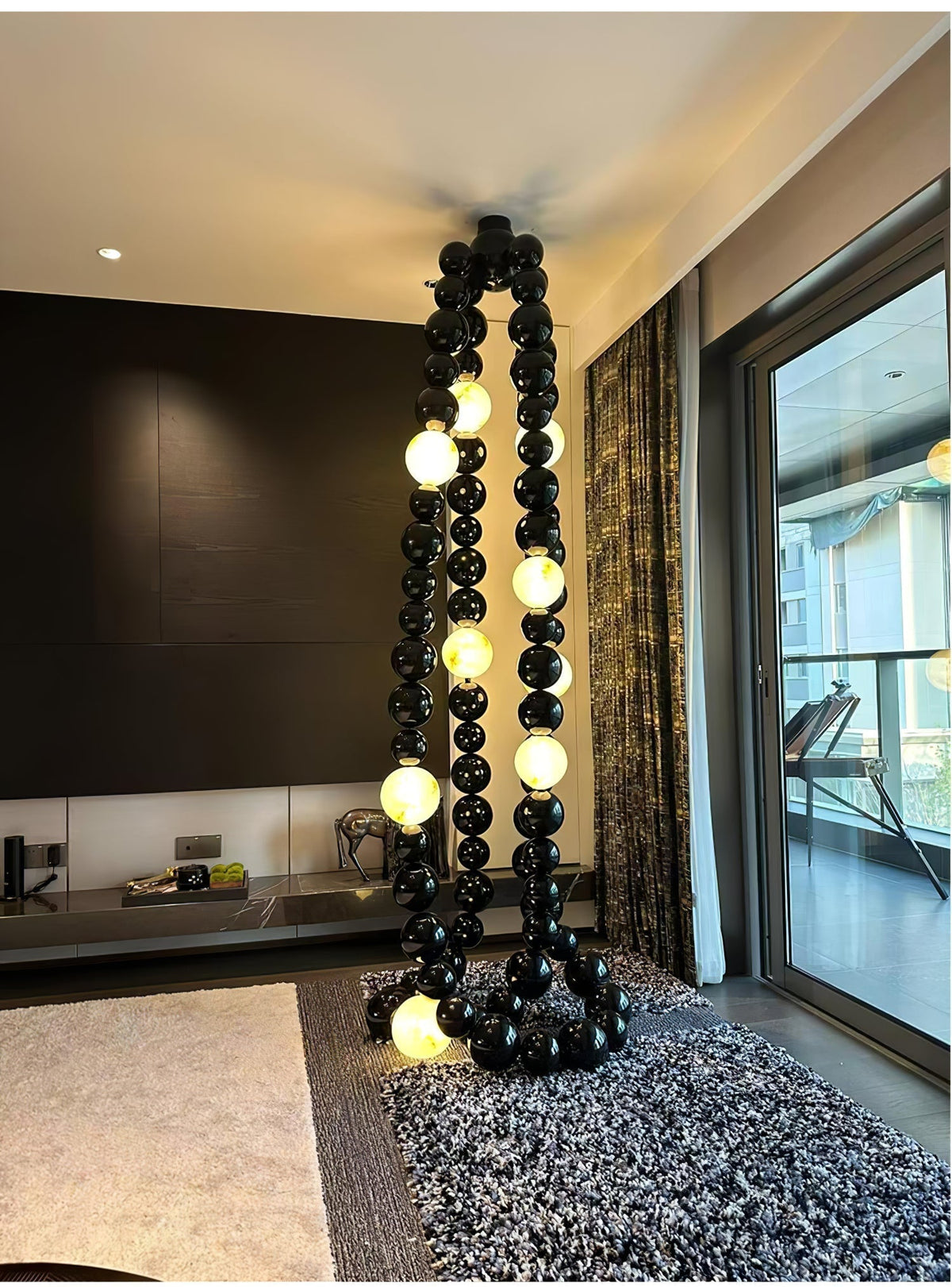 Nysolisra Lustre Moderne en Verre