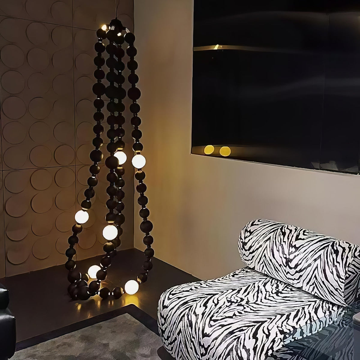 Nysolisra Lustre Moderne en Verre