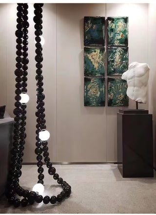 Nysolisra Lustre Moderne en Verre