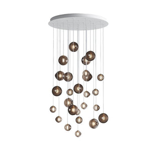 Cosmic Sphere Cascade Chandelier-Neutral Decor