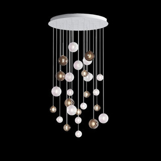Cosmic Sphere Cascade Chandelier-Neutral Decor