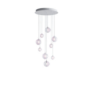 Cosmic Sphere Cascade Chandelier-Neutral Decor