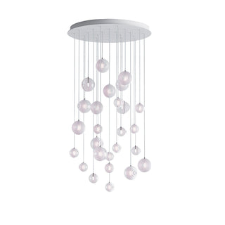 Cosmic Sphere Cascade Chandelier-Neutral Decor