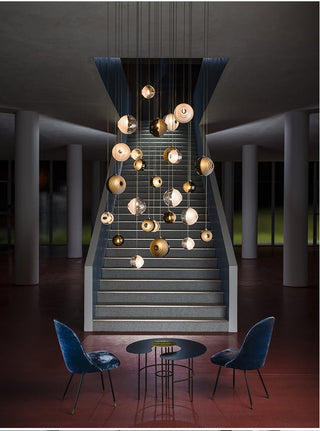 Cosmic Sphere Cascade Chandelier-Neutral Decor