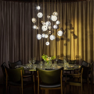 Cosmic Sphere Cascade Chandelier-Neutral Decor