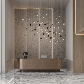 Cosmic Sphere Cascade Chandelier-Neutral Decor