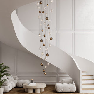 Cosmic Sphere Cascade Chandelier-Neutral Decor