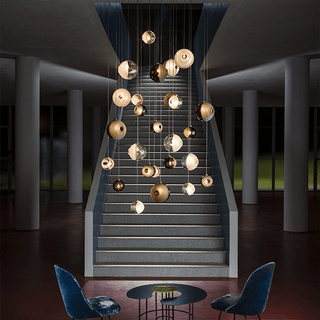 Cosmic Sphere Cascade Chandelier-Neutral Decor