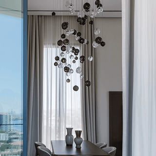 Cosmic Sphere Cascade Chandelier-Neutral Decor
