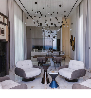Cosmic Sphere Cascade Chandelier-Neutral Decor