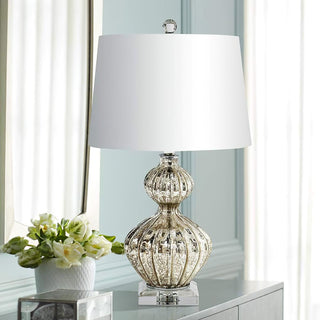 Gloria Lampe de Table en Verre Élégante
