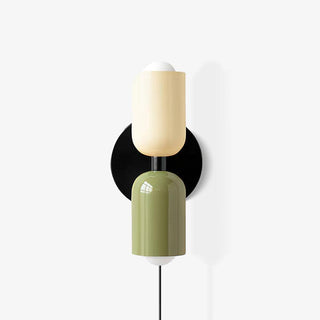 Lustra Wall Lamp Green Black Minimalist Plug-In-Luire