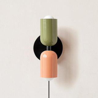 Lustra Wall Lamp Green Black Minimalist Plug-In-Luire