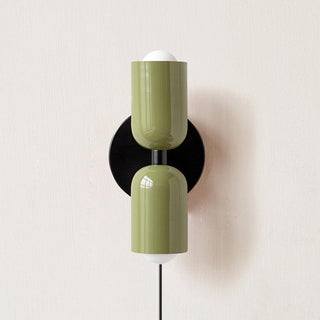 Lustra Wall Lamp Green Black Minimalist Plug-In-Luire