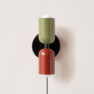 Lustra Wall Lamp Green Black Minimalist Plug-In-Luire