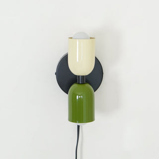 Lustra Wall Lamp Green Black Minimalist Plug-In-Luire
