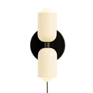 Lustra Wall Lamp Green Black Minimalist Plug-In-Luire
