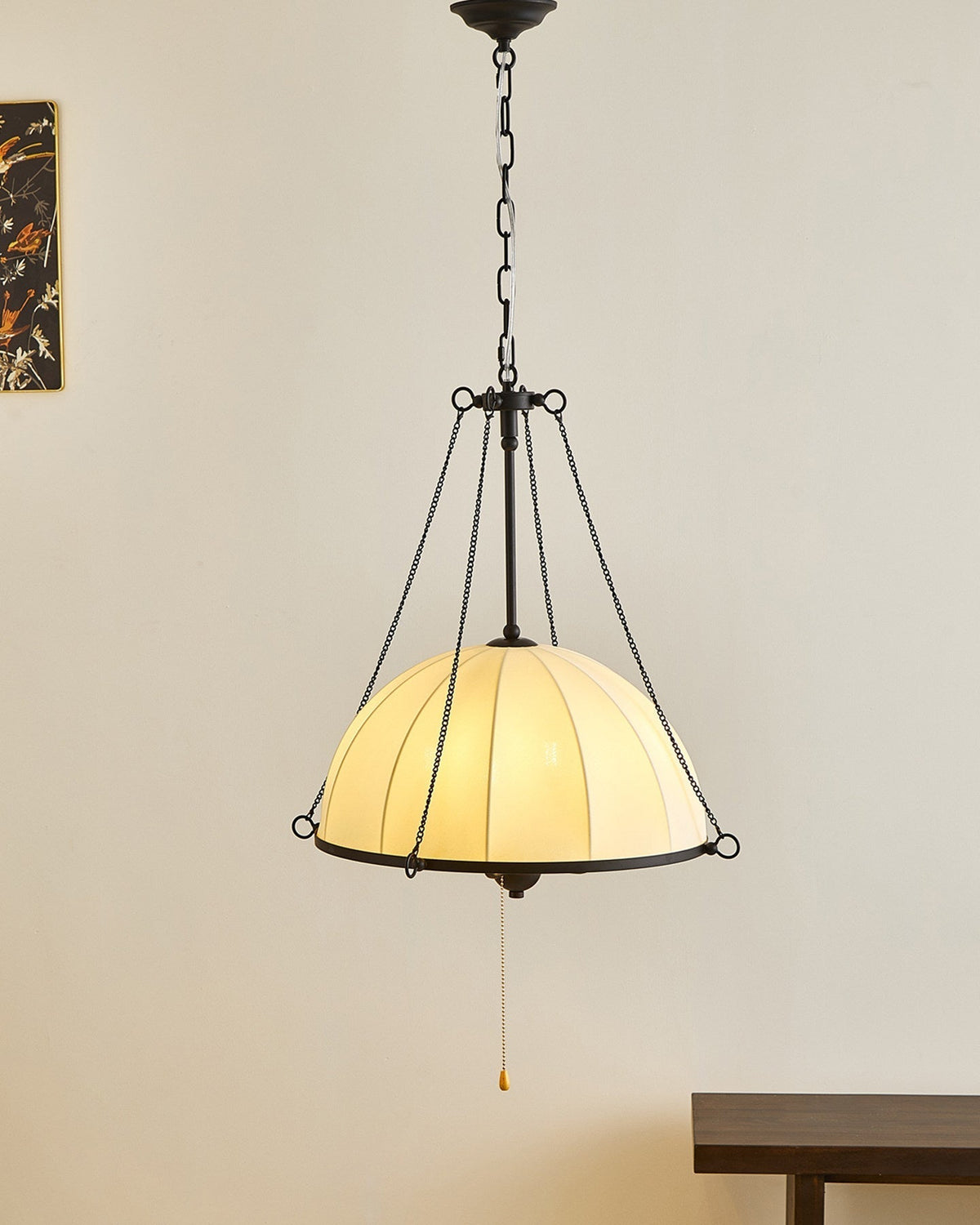 Covina Pendant Lamp in black finish.