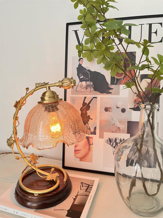 Flarce Lampe de Table en Laiton Et Bois