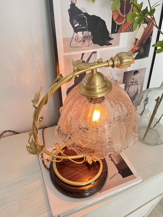 Flarce Lampe de Table en Laiton Et Bois