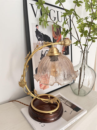 Flarce Lampe de Table en Laiton Et Bois