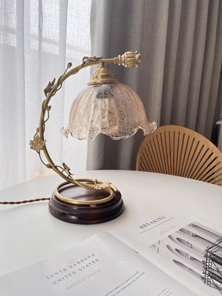 Flarce Lampe de Table en Laiton Et Bois
