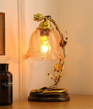 Flarce Lampe de Table en Laiton Et Bois