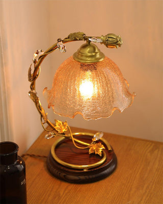 Flarce Lampe de Table en Laiton Et Bois