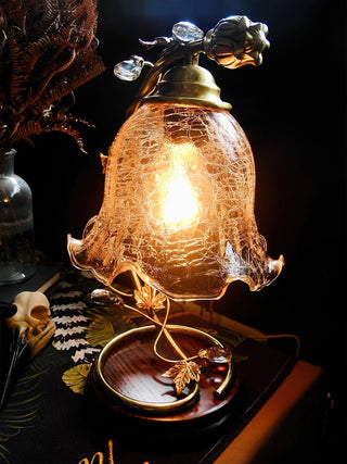 Flarce Lampe de Table en Laiton Et Bois
