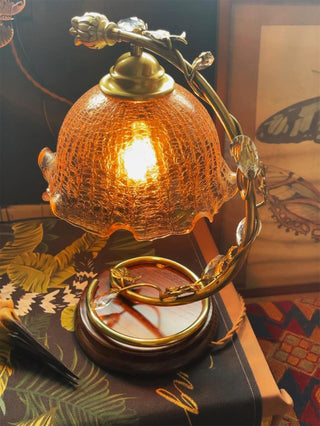 Flarce Lampe de Table en Laiton Et Bois
