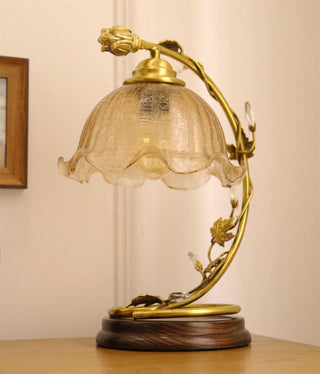 Flarce Lampe de Table en Laiton Et Bois