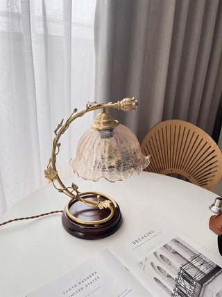Flarce Lampe de Table en Laiton Et Bois