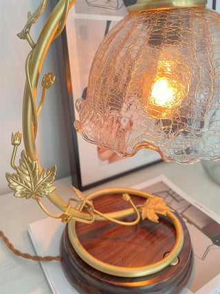 Flarce Lampe de Table en Laiton Et Bois