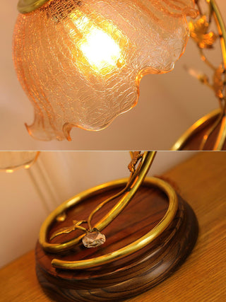 Flarce Lampe de Table en Laiton Et Bois