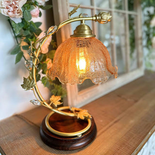 Flarce Lampe de Table en Laiton Et Bois