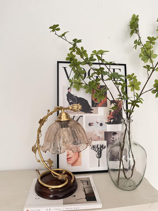 Flarce Lampe de Table en Laiton Et Bois